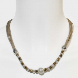 Collier bohème chic collier naturel en lin et création de bijoux artisanaux