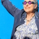 Veste en velours uni bleue - Veste bohème