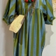 Robe bohème bleu et vert Pauline
